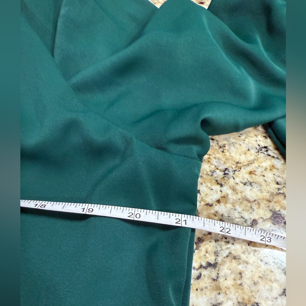 BELONGSCI deep green midi dress SZ XL - Picture 11 of 15